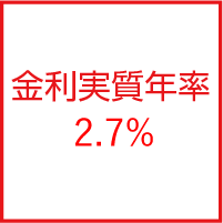 金利実質年率2.6%